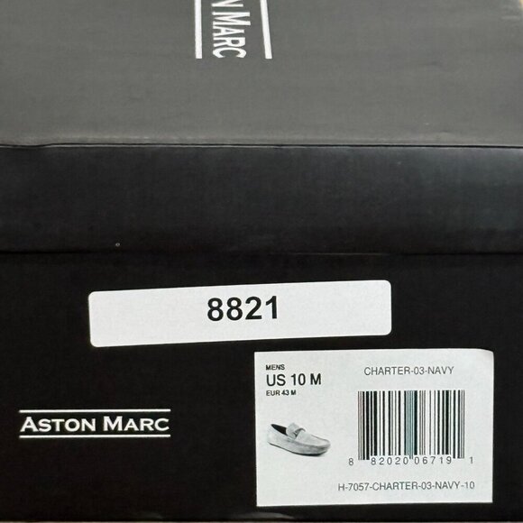 Aston Marc Charter-03 Navy Loafers Men’s Size 10M Driving Moccasins Slip On 🥿 - Picture 9 of 11